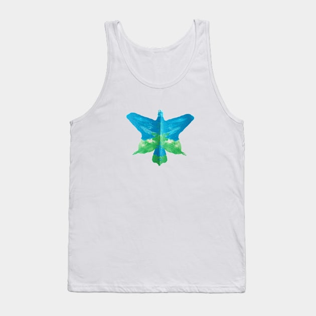 Butterfly Art - 06 - Unique Handicraft Design Tank Top by Anavarna Project